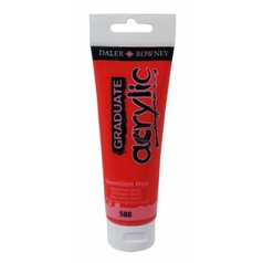 akrylová farba 120ml Daler Rowney Vermiliom HUE akrylová farba 120ml Daler Rowney Vermiliom HUE