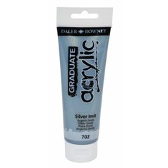 akrylová farba 120ml Daler Rowney Silver imit