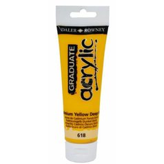 akrylová farba 120ml Daler Rowney Cadmium yellow deep akrylová farba 120ml Daler Rowney Cadmium yellow deep