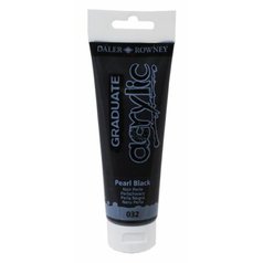 akrylová farba 120ml Daler Rowney Pearl Black akrylová farba 120ml Daler Rowney Pearl Black