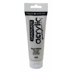akrylová farba 120ml Daler Rowney Pearl white akrylová farba 120ml Daler Rowney Pearl white