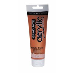akrylová farba 120ml Daler Rowney Metallic brown