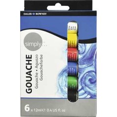 gvašová farba sada 6x12 ml