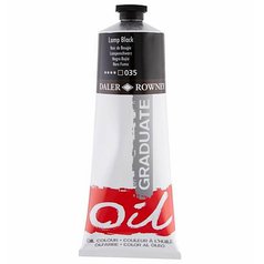 Daler Rowney Graduate olejová farba 200 ml, lamp black
