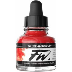 Akrylový atrament DALER ROWNEY 29,5 ml, scarlet