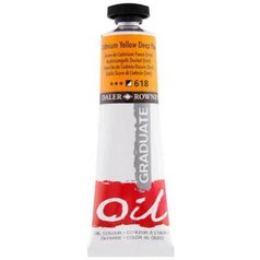Daler Rowney Graduate olejová farba 38 ml, cadmium yellow deep Hue Daler Rowney Graduate olejová farba 38 ml, cadmium yellow deep Hue