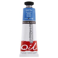 Daler Rowney Graduate olejová farba 38 ml, cobalt blue HUE Daler Rowney Graduate olejová farba 38 ml, cobalt blue HUE