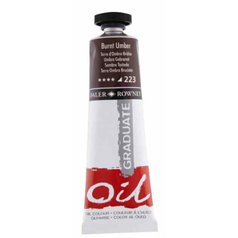 Daler Rowney Graduate olejová farba 38 ml, burnt umber Daler Rowney Graduate olejová farba 38 ml, burnt umber