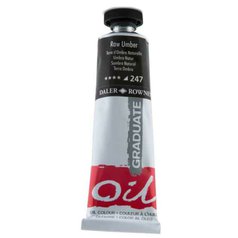 Daler Rowney Graduate olejová farba 38 ml, raw umber Daler Rowney Graduate olejová farba 38 ml, raw umber