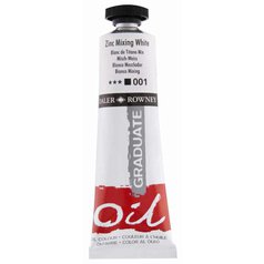 Daler Rowney Graduate olejová farba 38 ml, zinc white Daler Rowney Graduate olejová farba 38 ml, zinc white