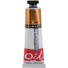 Daler Rowney Graduate olejová farba 38 ml, rich gold Daler Rowney Graduate olejová farba 38 ml, rich gold
