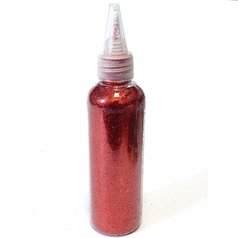 glitter 80g červený