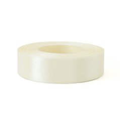 stuha saténová 25 mm/32 m krémová