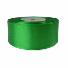 stuha saténová 38 mm/32 m zelená
