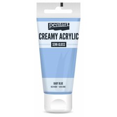 akrylová farba Pentart 60 ml pololesklá modrá svetlá