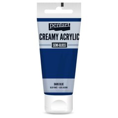 akrylová farba Pentart 60 ml pololesklá modrá tmavá