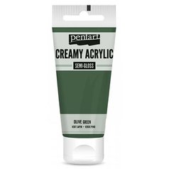 akrylová farba Pentart 60 ml pololesklá olivová