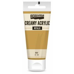 akrylová farba Pentart 60 ml metalická zlatá
