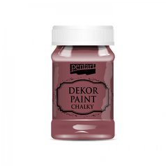 kriedová farba 100 ml Pentart DEKOR bordovo červená