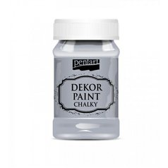 kriedová farba 100 ml Pentart DECOR šedá kriedová farba 100 ml Pentart DECOR šedá
