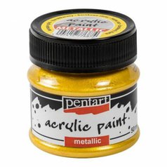 akrylová farba metalická Pentart  50 ml baroková zlatá