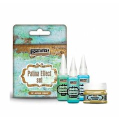 set farieb na patinový efekt Pentart 3+1