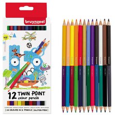 pastelky Bruynzeel TWIN 12ks pastelky Bruynzeel TWIN 12ks
