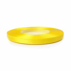 stuha saténová 6 mm/32 m žltá