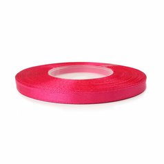 stuha saténová 6 mm/32 m fuchsia