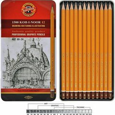 ceruzka grafitová set KOH-I-NOOR 1502/II, (8B-2H) 12ks ceruzka grafitová set KOH-I-NOOR 1502/II, (8B-2H) 12ks