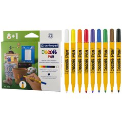 popisovače Centropen 2738 DECOR PEN 8+1ks