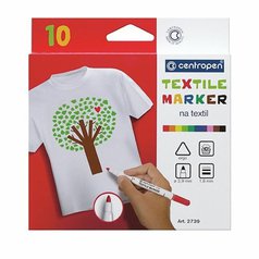 popisovače na textil Centropen 10ks
