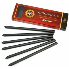 uhlík umelý KOH-I-NOOR 5,6mm 6ks stredne mäkký 2 uhlík umelý KOH-I-NOOR 5,6mm 6ks stredne mäkký 2