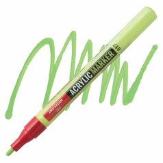 akrylový marker AMSTERDAM  1-2mm S 617 Yellowish Green