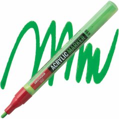 akrylový marker AMSTERDAM 1-2mm S 618 Permanent Green Light