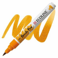 Akvarelové pero Ecoline brush pen Gold Ochre Akvarelové pero Ecoline brush pen Gold Ochre