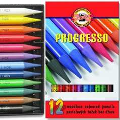 progresso pastelky bez dreva 12ks KOH-I-NOOR