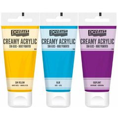 akrylová farba Pentart 60 ml pololeskla - rôzne odtiene