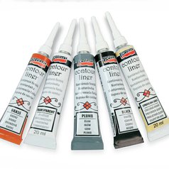 kontúrovacia farba PENTART 20 ml - rôzne odtiene