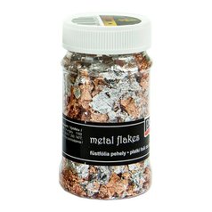 metalické vločky Pentart M1 silver-copper