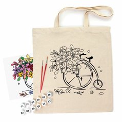 Kreatívna súprava Rosa Talent Ekologická taška - bicykel s kvetmi Kreatívna súprava Rosa Talent Ekologická taška - bicykel s kvetmi