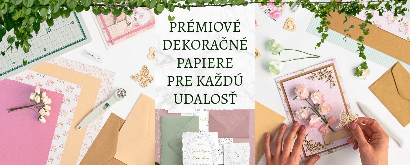 papiere na pozvanky, oznamenia, vizitky a ine